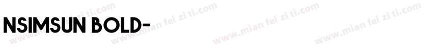 nsimsun bold字体转换